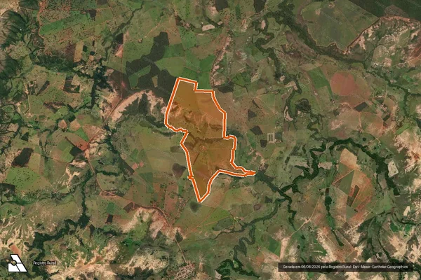 Imagem de satélite de FAZENDA SAO BRAS em LAGAMAR - MG