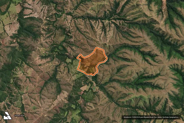 Imagem de satélite de Fazenda Arrependido em LAGAMAR - MG