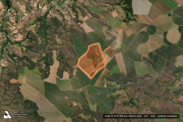 Imagem de satélite de FAZENDA ALMAS em LAGAMAR - MG