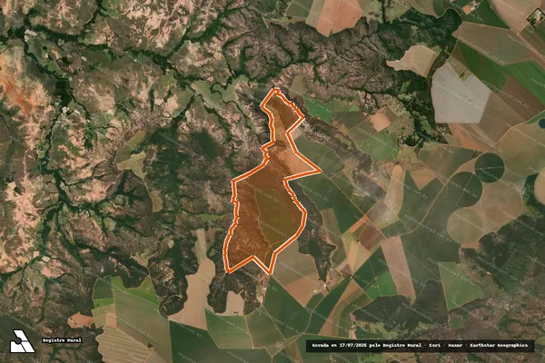 Imagem de satélite de FAZENDA DAS ALMAS em LAGAMAR - MG