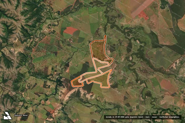Imagem de satélite de FAZENDA SAO BRAZ em LAGAMAR - MG