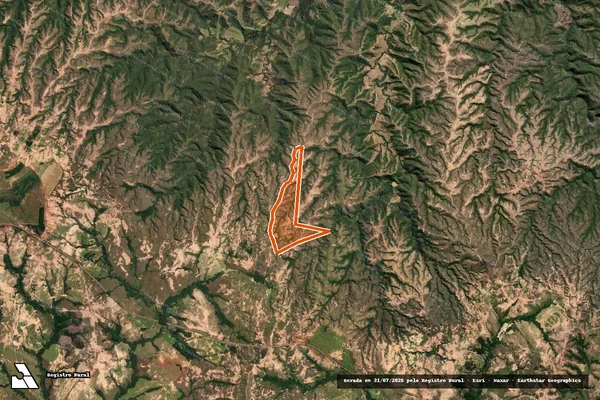 Imagem de satélite de FAZENDA SAO BRAZ em LAGAMAR - MG