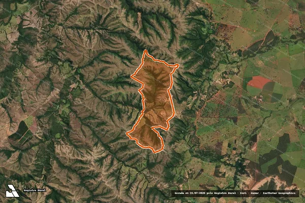 Imagem de satélite de FAZENDA SAO BRAZ em LAGAMAR - MG