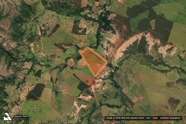Imagem de satélite de FAZENDA SAO BRAZ em LAGAMAR - MG