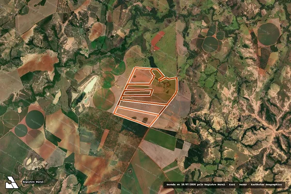 Imagem de satélite de FAZENDA ALMAS em LAGAMAR - MG