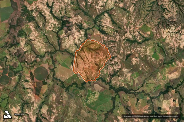 Imagem de satélite de Fazenda Almas Sussuarana em LAGAMAR - MG