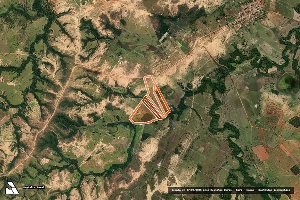Imagem de satélite de FAZENDA SAO BRAZ em LAGAMAR - MG