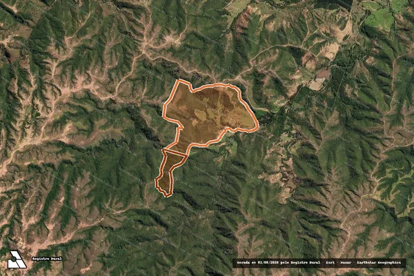 Imagem de satélite de FAZENDA SAO BRAZ em LAGAMAR - MG