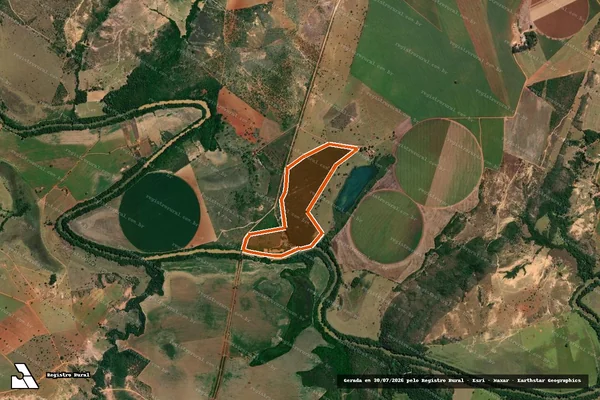 Imagem de satélite de FAZENDA ALMAS, PORTO em LAGAMAR - MG