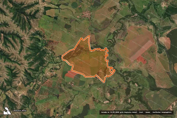 Imagem de satélite de Fazenda Retiro Da Roca em LAGAMAR - MG