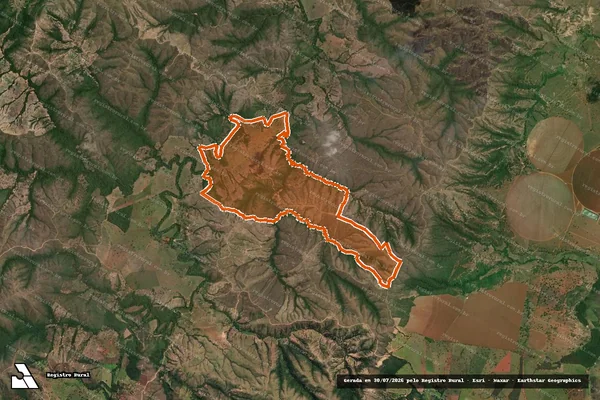 Imagem de satélite de Fazenda Santa Catarina em LAGAMAR - MG
