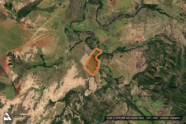 Imagem de satélite de FAZENDA MANABUIU em LAGAMAR - MG