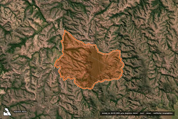 Imagem de satélite de FAZENDA SAO BRAZ em LAGAMAR - MG