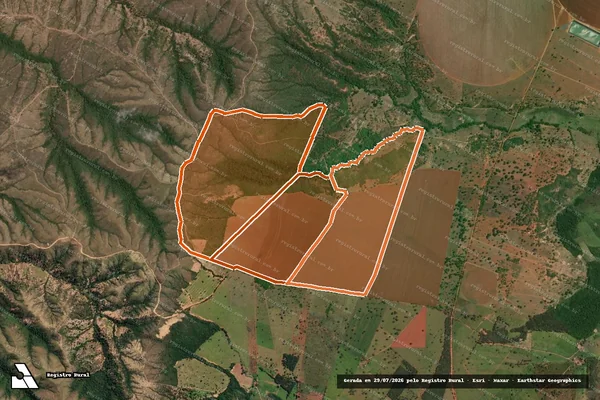 Imagem de satélite de fazenda retiro da roça em LAGAMAR - MG