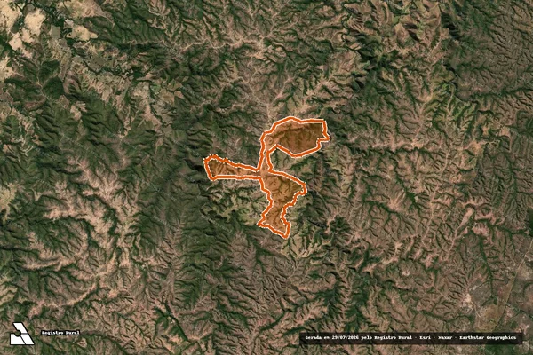 Imagem de satélite de FAZENDA SAO BRAZ em LAGAMAR - MG