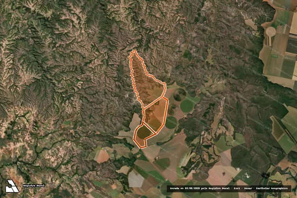 Imagem de satélite de FAZENDA INVERNADA E ALMAS em LAGAMAR - MG