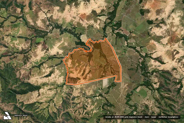 Imagem de satélite de FAZENDA SAO BRAZ em LAGAMAR - MG