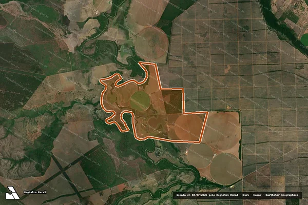 Imagem de satélite de FAZENDA SANTA CATARINA em LAGOA GRANDE - MG