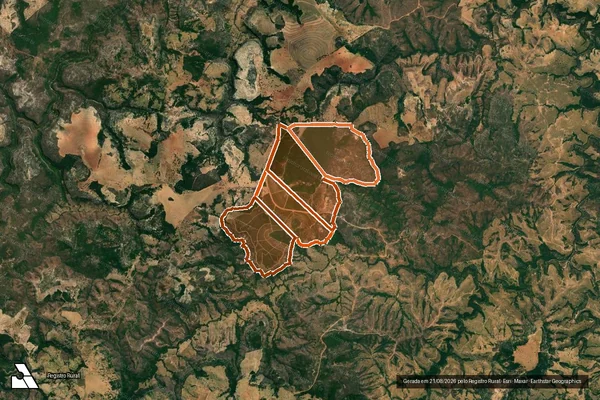 Imagem de satélite de Fazenda Bela Aurora em PRESIDENTE OLEGÁRIO - MG