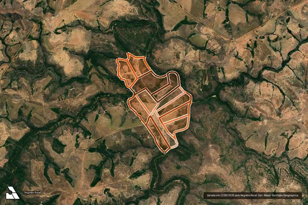 Imagem de satélite de FAZENDA TIO ZE FORNAIA em PRESIDENTE OLEGÁRIO - MG