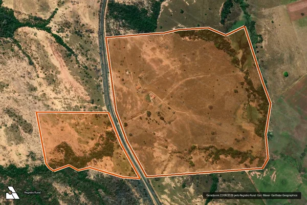 Imagem de satélite de Fazenda Jardim em UNAÍ - MG
