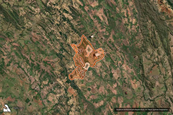 Imagem de satélite de Pa Papa Mel em UNAÍ - MG