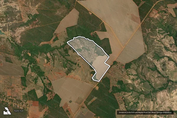 Imagem de satélite de Fazenda Palmital em UNAÍ - MG