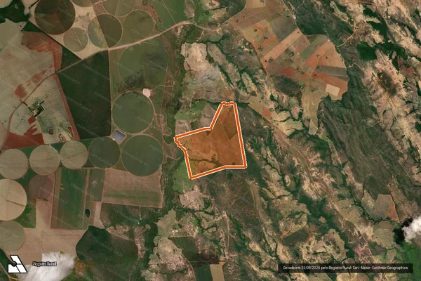 Imagem de satélite de Fazenda Guariroba em UNAÍ - MG