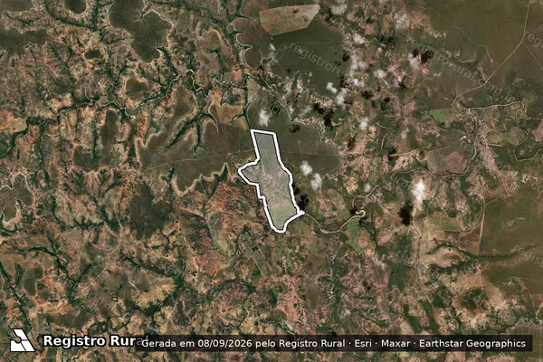 Imagem de satélite de Fazenda Sao Tomaz em SANTA FÉ DE MINAS - MG