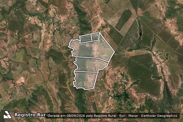 Imagem de satélite de Fazenda Confins ou Extrema em RIACHINHO - MG