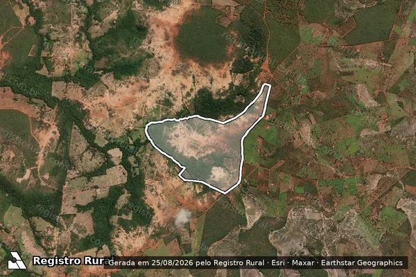 Imagem de satélite de Fazenda Irma Maria Do Carmo em BOCAIÚVA - MG