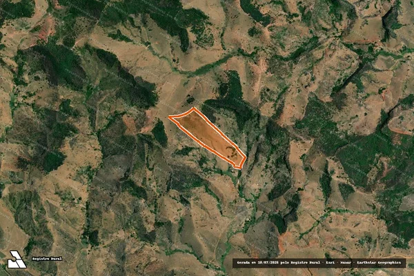 Imagem de satélite de SITIO CORREGO DA ESPERANÇA em TARUMIRIM - MG