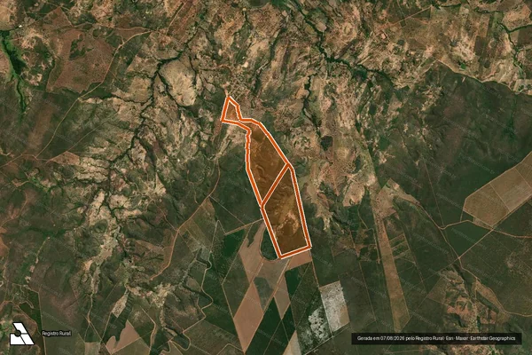 Imagem de satélite de Fazenda Alvacao Brejinho em CORAÇÃO DE JESUS - MG