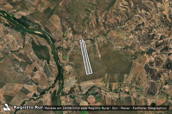 Imagem de satélite de Fazenda Aguada Bonita em IBIAÍ - MG