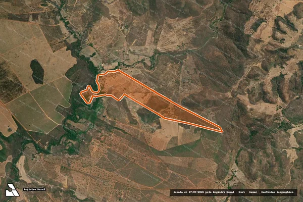 Imagem de satélite de FAZENDA CORRENTE /GERACINA em JEQUITAÍ - MG