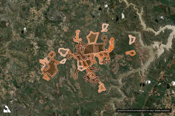 Imagem de satélite de Fazenda Sobrado em CRISTÁLIA - MG