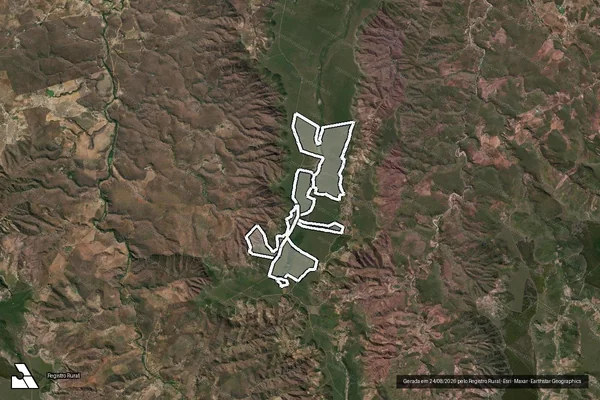 Imagem de satélite de Fazenda Santa Isabel I V em ARAÇUAÍ - MG