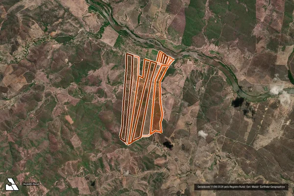 Imagem de satélite de Araguaia Parcelas 02 a 05 , 08/09 em ARAÇUAÍ - MG