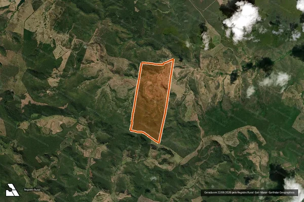 Imagem de satélite de FAZENDA LAGOINHA em DIVISÓPOLIS - MG