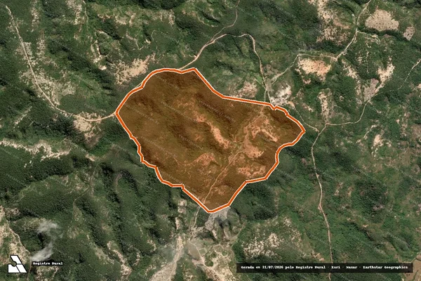 Imagem de satélite de Fazenda Vazante Ou Boa Vista em JEQUITINHONHA - MG