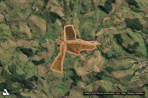 Imagem de satélite de FAZENDA BOA VISTA em FARIA LEMOS - MG