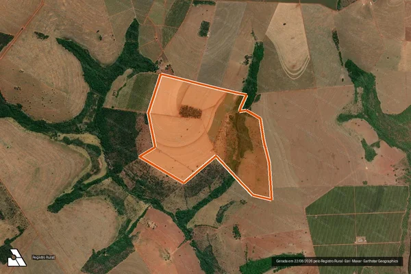 Imagem de satélite de Fazenda Nossa Sra Aparecida em MONTE ALEGRE DE MINAS - MG