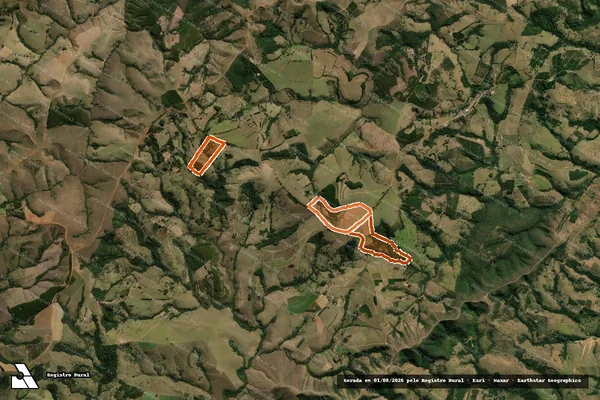 Imagem de satélite de Fazenda Prata E Cravo em MEDEIROS - MG