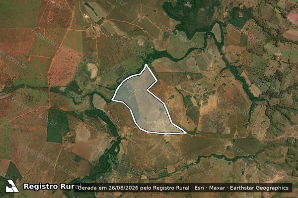 Imagem de satélite de FAZENDA ESCRAVA ANASTACIA em CORINTO - MG
