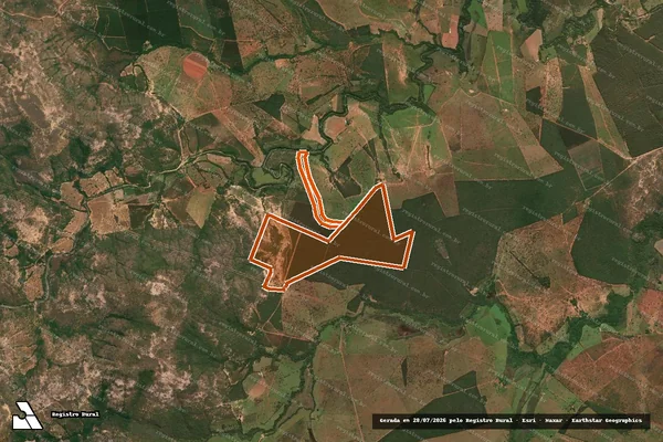 Imagem de satélite de Fazenda Cachoeira Do Carmo em CORINTO - MG