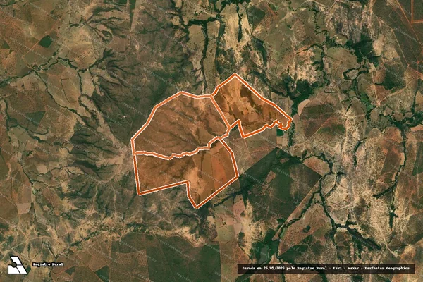 Imagem de satélite de Fazenda Nossa Senhora De Fatima em CORINTO - MG