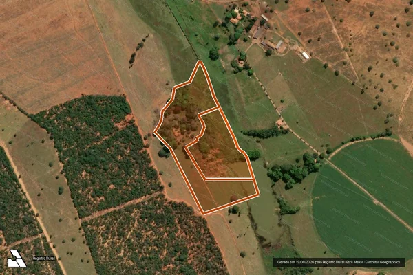 Imagem de satélite de FAZ S.JOSE DAS PEDRAS PARCELAS 1 em CURVELO - MG