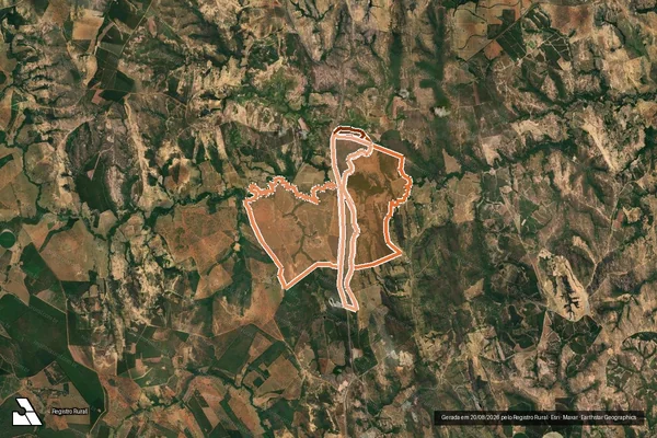Imagem de satélite de Fazenda Tamboril Da Santa Marta em CURVELO - MG