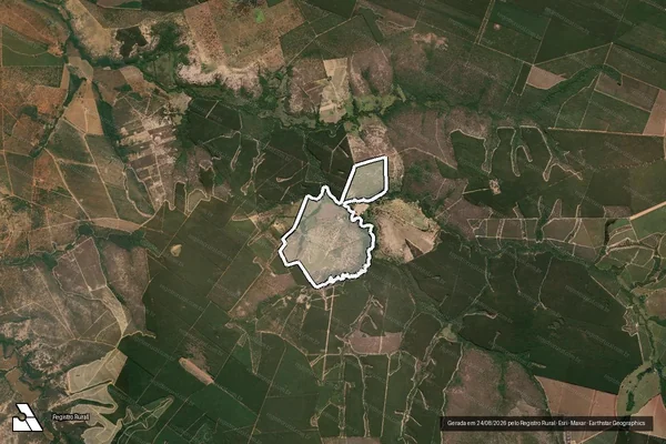 Imagem de satélite de FAZENDA CONQUISTA em CURVELO - MG