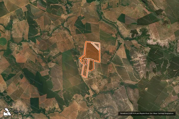 Imagem de satélite de Fazenda Capao Da Canabrava em CURVELO - MG